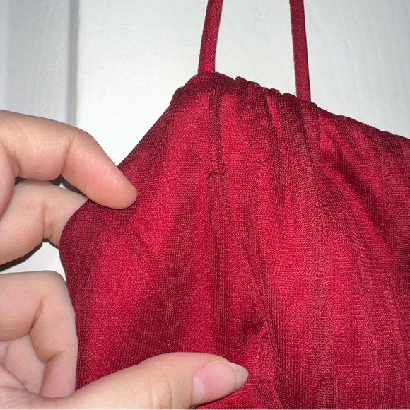 Ruby Rox Red Layered Mesh Dress. - Picture 16 of 16